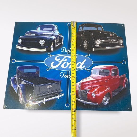 VINTAGE Like Ford Tin Sign - Picture 9 of 9